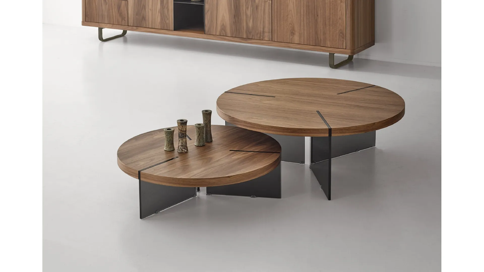 Tavolino rotondo in legno York di Modesign