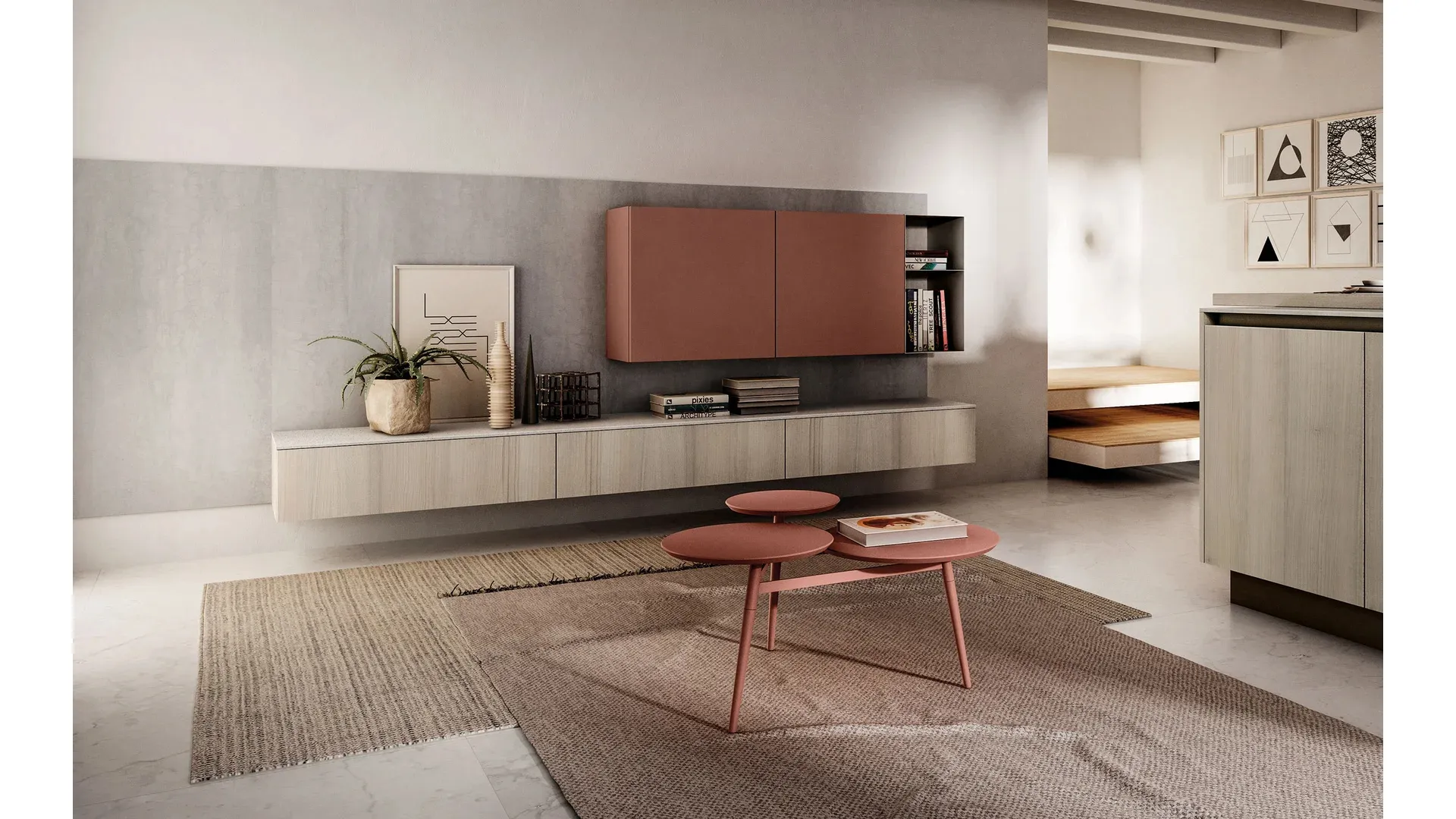 Parete Attrezzata Living Cloe di Arredo3