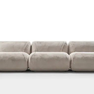 Divano lineare in tessuto Up Sofa di Rosini Divani