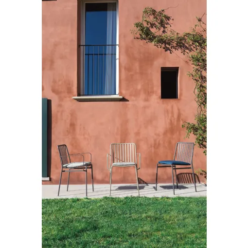 Sedia impilabile Street Outdoor con struttura in acciaio laccato per outdoor di Ingenia