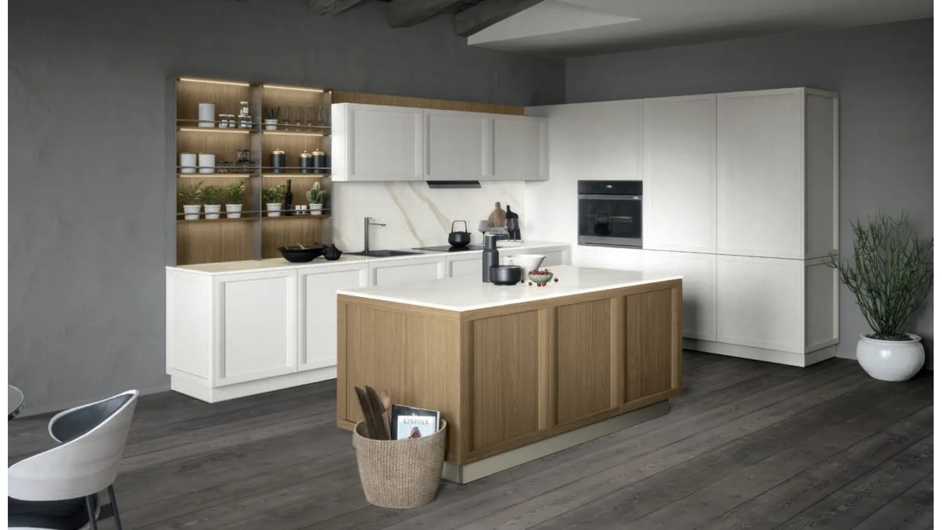 Cucina Classica con isola Bellaria 03 di Forma Cucine