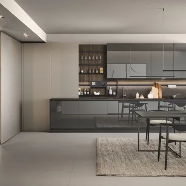 Cucina Moderna lineare Aria Tech 02 di Forma Cucine