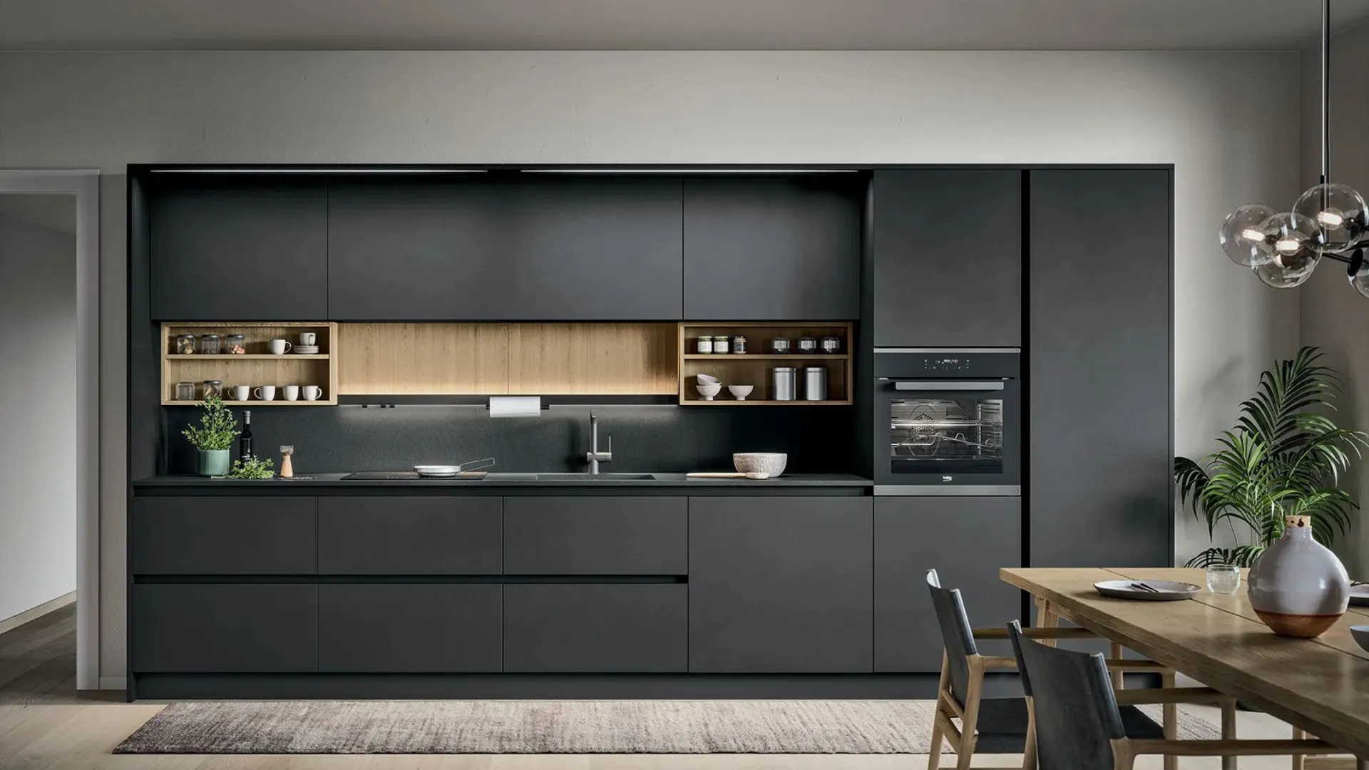 Cucina Moderna lineare Colibrì 04 di Forma Cucine