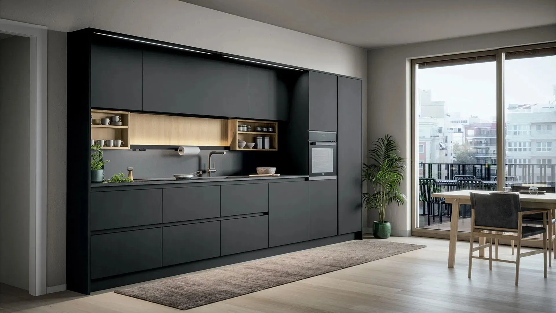 Cucina Moderna lineare Colibrì 04 di Forma Cucine