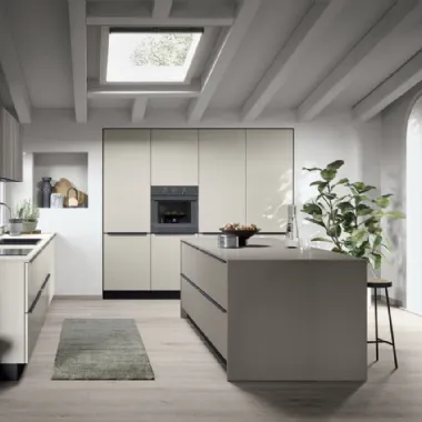 Cucina Moderna con isola Colibrì Maniglia Intra 03 di Forma Cucine