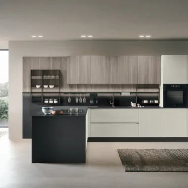 Cucina Moderna con penisola Joy 03 di Forma Cucine