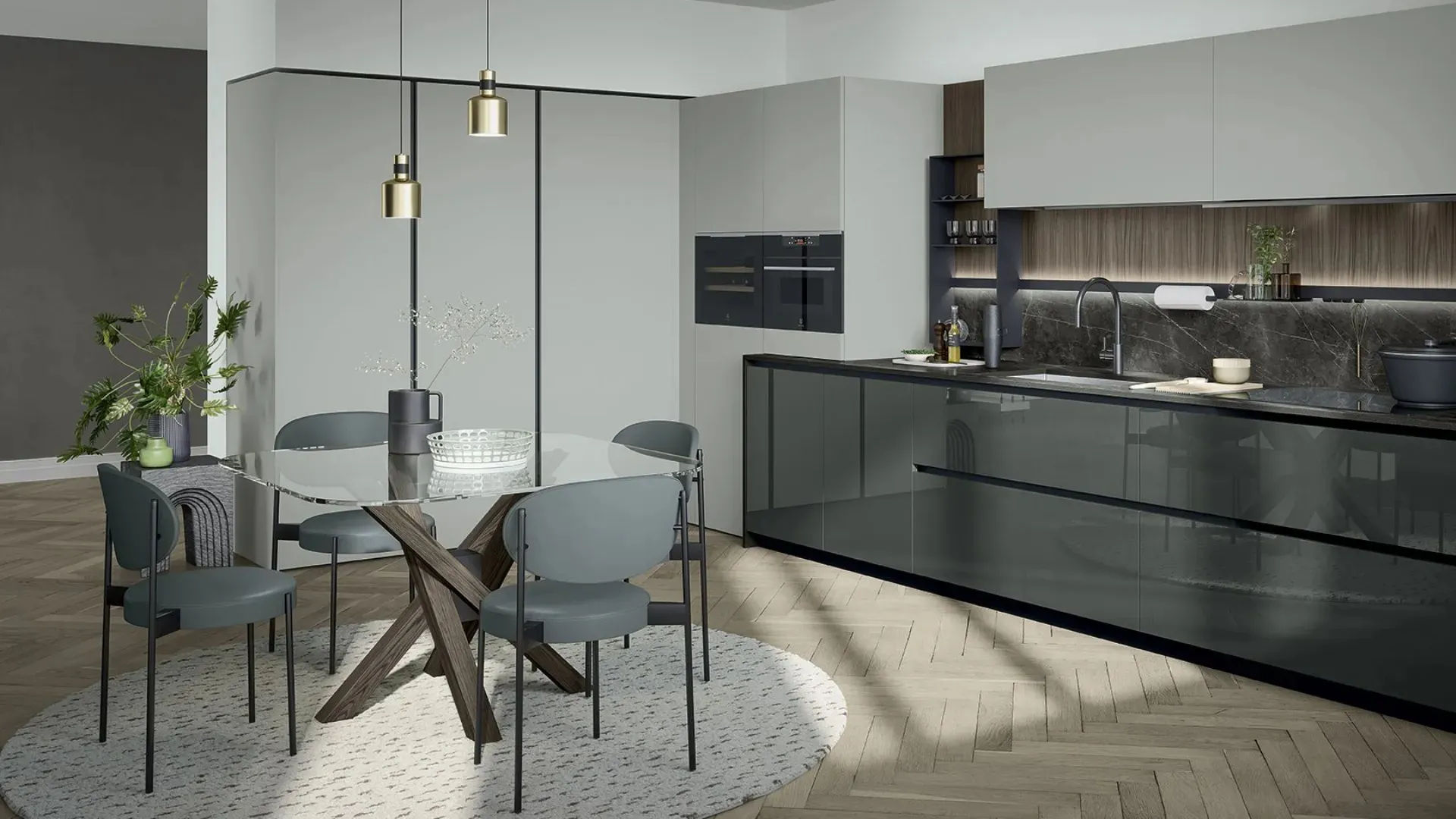 Cucina Moderna angolare Trend 02 di Forma Cucine