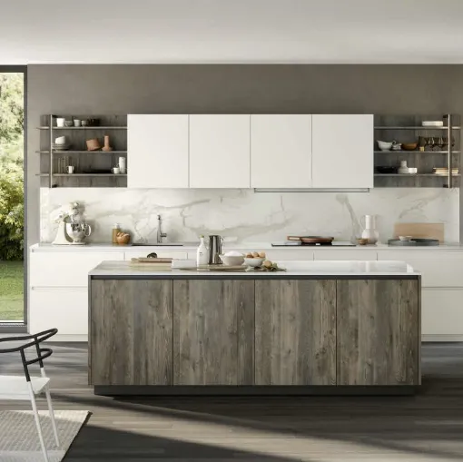 Cucina Moderna con isola Trend 30° Gola Home 05 di Forma Cucine