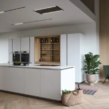 Cucina Moderna con isola Trend Gola 02 di Forma Cucine